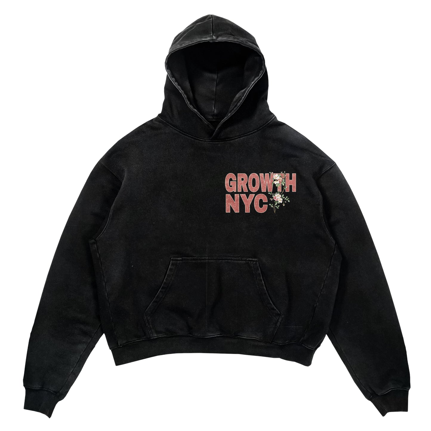 Growth NYC Hoodie - Washed Black
