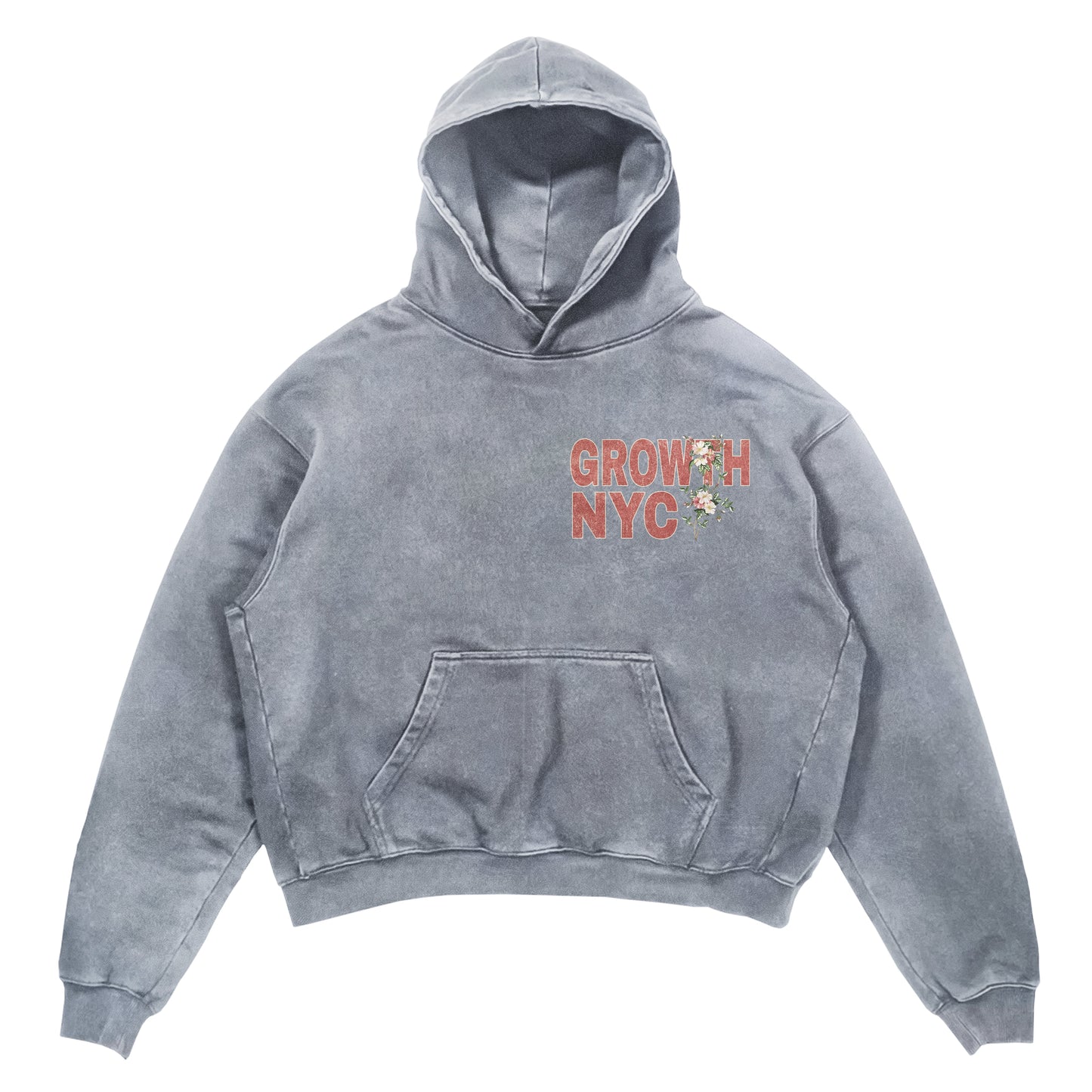 Growth NYC Hoodie - Washed Grey